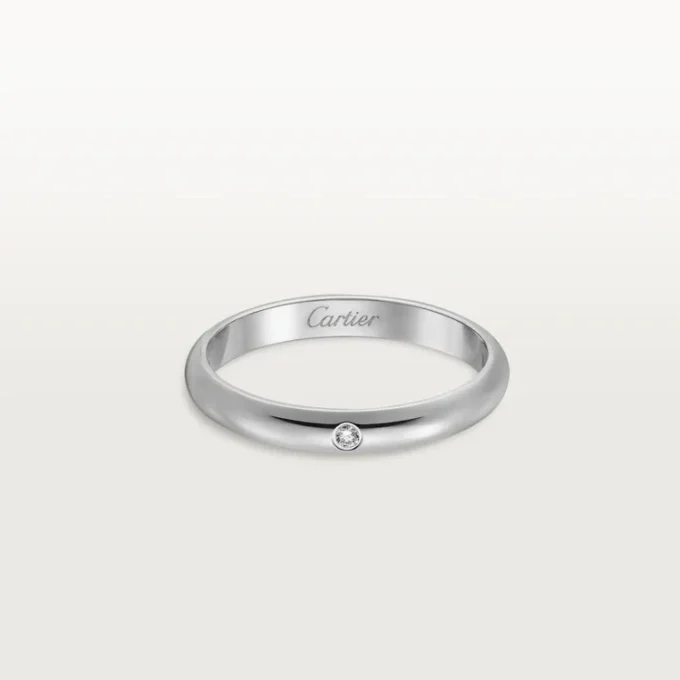 1895 Wedding Band – Platinum, Diamond – Cartier