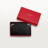6-Key Key Ring, Must De Cartier – Black Calfskin, Stainless Steel Finish – Cartier