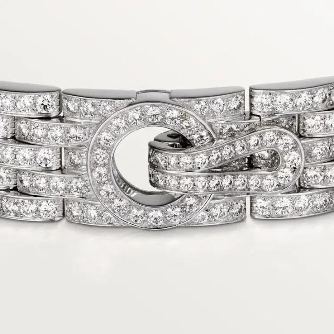 Agrafe Bracelet, Paved Agrafe Bracelet, Paved