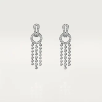 Agrafe Earrings, Brilliant-Cut Diamonds, Paved Agrafe Earrings, Brilliant-Cut Diamonds, Paved