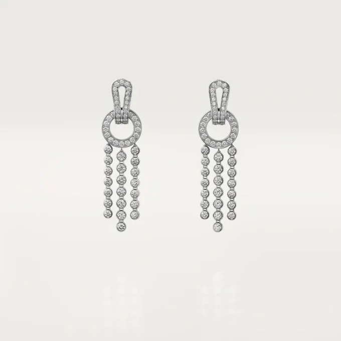 Agrafe Earrings, Brilliant-Cut Diamonds, Paved Agrafe Earrings, Brilliant-Cut Diamonds, Paved