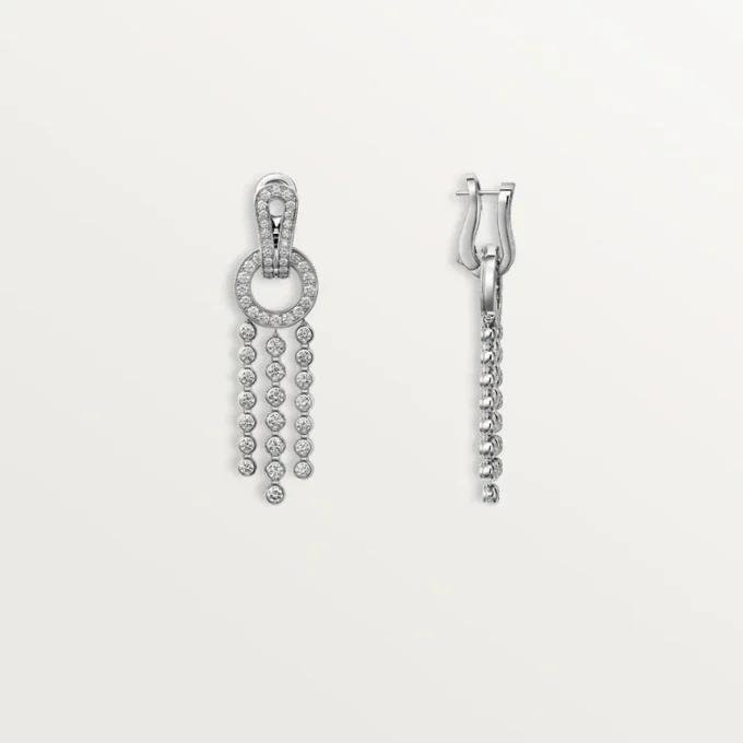 Agrafe Earrings, Brilliant-Cut Diamonds, Paved Agrafe Earrings, Brilliant-Cut Diamonds, Paved