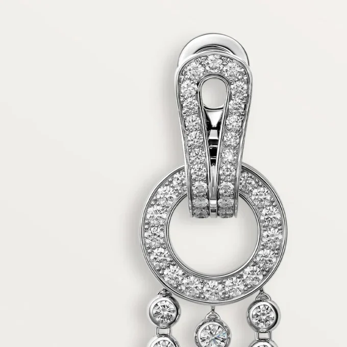 Agrafe Earrings, Brilliant-Cut Diamonds, Paved Agrafe Earrings, Brilliant-Cut Diamonds, Paved