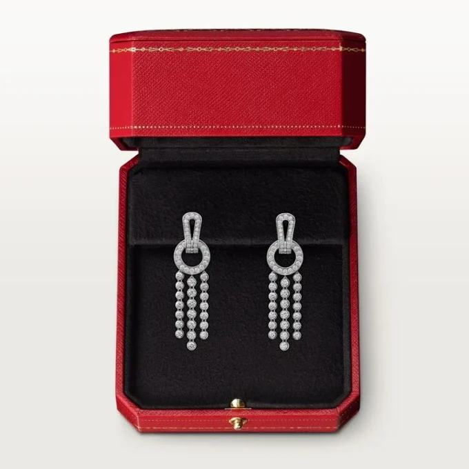 Agrafe Earrings, Brilliant-Cut Diamonds, Paved Agrafe Earrings, Brilliant-Cut Diamonds, Paved