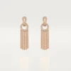 Agrafe Earrings, Half-Paved Agrafe Earrings, Half-Paved