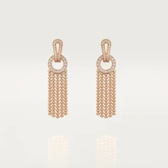 Agrafe Earrings, Half-Paved Agrafe Earrings, Half-Paved