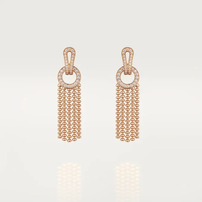 Agrafe Earrings, Half-Paved Agrafe Earrings, Half-Paved