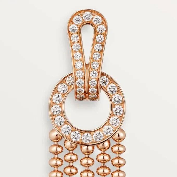 Agrafe Earrings, Half-Paved Agrafe Earrings, Half-Paved