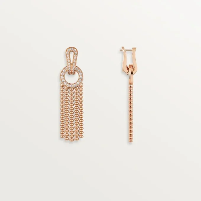 Agrafe Earrings, Half-Paved Agrafe Earrings, Half-Paved