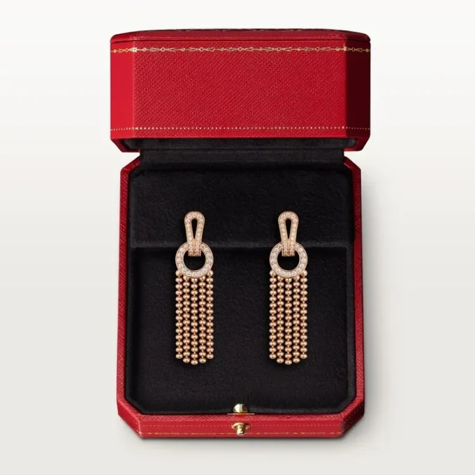 Agrafe Earrings, Half-Paved Agrafe Earrings, Half-Paved