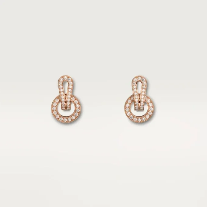 Agrafe Earrings – Pink Gold, Diamonds – Cartier Agrafe Earrings – Pink Gold, Diamonds – Cartier