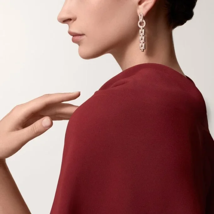 Agrafe Earrings – Pink Gold, Diamonds – Cartier Agrafe Earrings – Pink Gold, Diamonds – Cartier