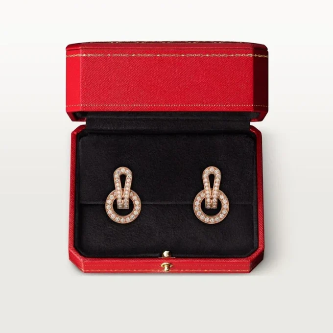 Agrafe Earrings – Pink Gold, Diamonds – Cartier Agrafe Earrings – Pink Gold, Diamonds – Cartier