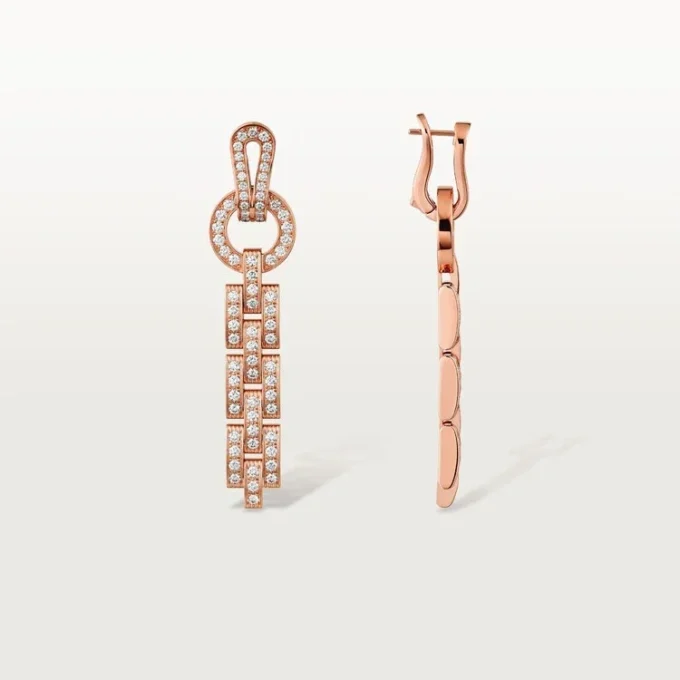 Agrafe Earrings – Pink Gold, Diamonds – Cartier Agrafe Earrings – Pink Gold, Diamonds – Cartier