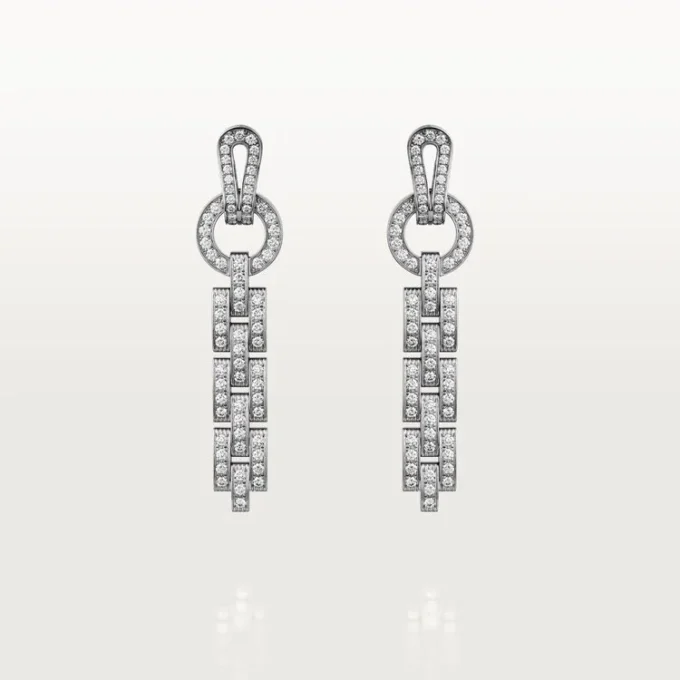 Agrafe Earrings – White Gold, Diamonds – Cartier Agrafe Earrings – White Gold, Diamonds – Cartier
