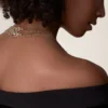 Agrafe Long Necklace, Semi-Paved Agrafe Long Necklace, Semi-Paved