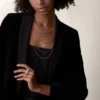 Agrafe Long Necklace, Semi-Paved Agrafe Long Necklace, Semi-Paved