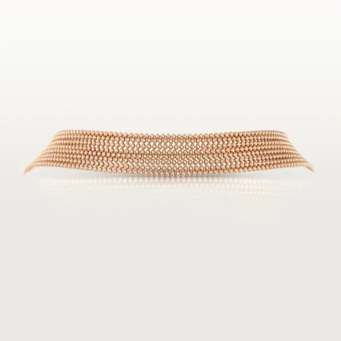 Agrafe Long Necklace, Semi-Paved Agrafe Long Necklace, Semi-Paved