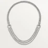 Agrafe Necklace, Brilliant-Cut Diamonds, Paved Agrafe Necklace, Brilliant-Cut Diamonds, Paved