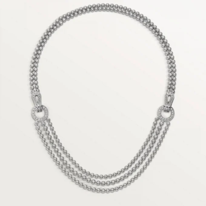Agrafe Necklace, Brilliant-Cut Diamonds, Paved Agrafe Necklace, Brilliant-Cut Diamonds, Paved