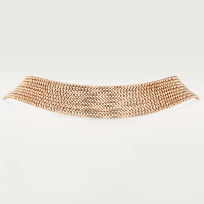 Agrafe Necklace, Medium Model, Half-Paved Agrafe Necklace, Medium Model, Half-Paved