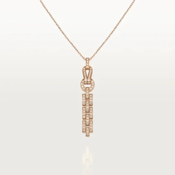 Agrafe Necklace – Pink Gold, Diamonds – Cartier Agrafe Necklace – Pink Gold, Diamonds – Cartier