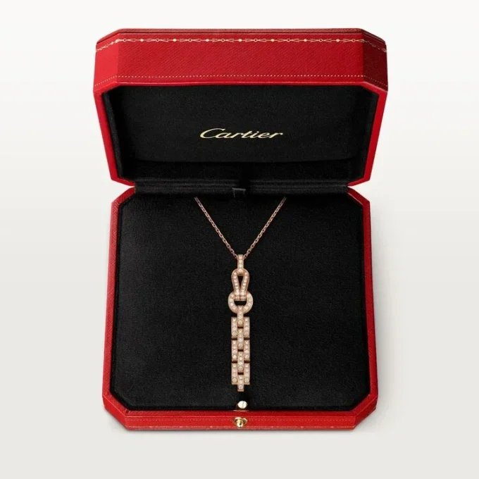 Agrafe Necklace – Pink Gold, Diamonds – Cartier Agrafe Necklace – Pink Gold, Diamonds – Cartier
