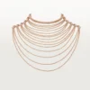 Agrafe Necklace, Semi-Paved Agrafe Necklace, Semi-Paved