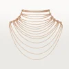Agrafe Necklace, Semi-Paved Agrafe Necklace, Semi-Paved
