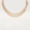 Agrafe Necklace, Small Model, Half-Paved Agrafe Necklace, Small Model, Half-Paved