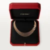 Agrafe Necklace, Small Model, Half-Paved Agrafe Necklace, Small Model, Half-Paved