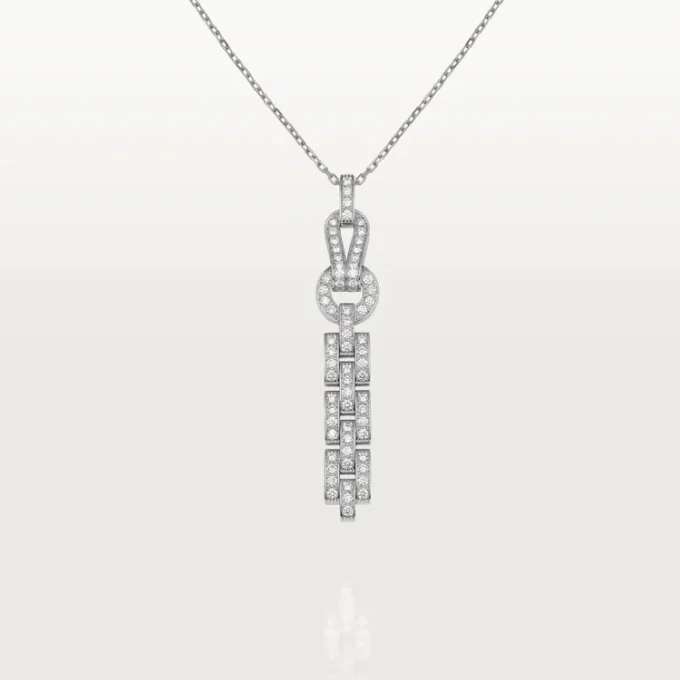 Agrafe Necklace – White Gold, Diamonds – Cartier Agrafe Necklace – White Gold, Diamonds – Cartier