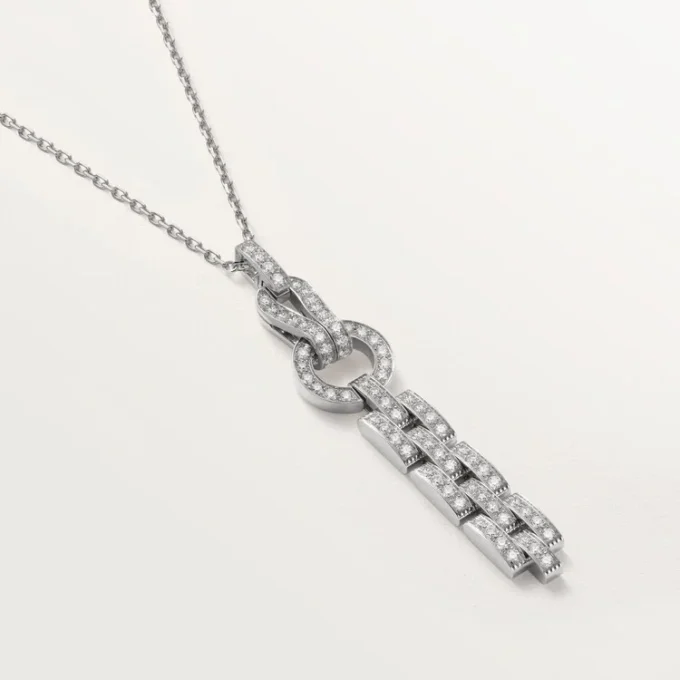 Agrafe Necklace – White Gold, Diamonds – Cartier Agrafe Necklace – White Gold, Diamonds – Cartier