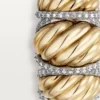 Cartier Libre Tressage Ring, Diamonds