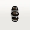 Cartier Libre Tressage Ring, Obsidian, Diamonds