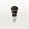Cartier Libre Tressage Ring, Obsidian, Diamonds