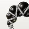 Cartier Libre Tressage Ring, Obsidian, Diamonds