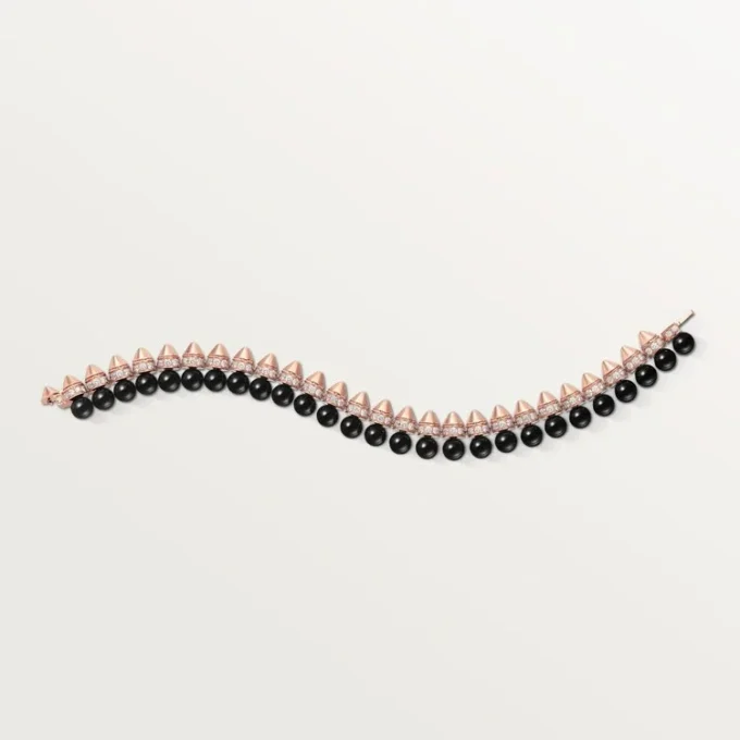 Clash De Cartier Bracelet, Flexible, Onyx, Extra-Large Model, Diamonds Clash De Cartier Bracelet, Flexible, Onyx, Extra-Large Model, Diamonds