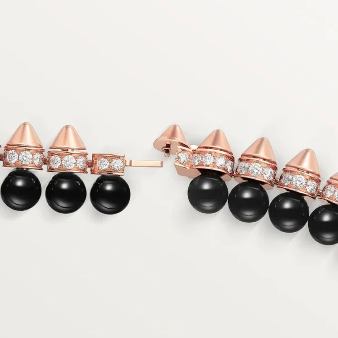 Clash De Cartier Bracelet, Flexible, Onyx, Extra-Large Model, Diamonds Clash De Cartier Bracelet, Flexible, Onyx, Extra-Large Model, Diamonds