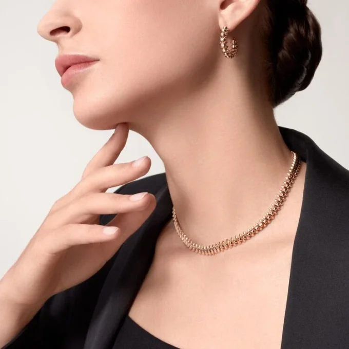 Clash De Cartier Earrings Diamonds – Rose Gold, Diamonds – Cartier Clash De Cartier Earrings Diamonds – Rose Gold, Diamonds – Cartier