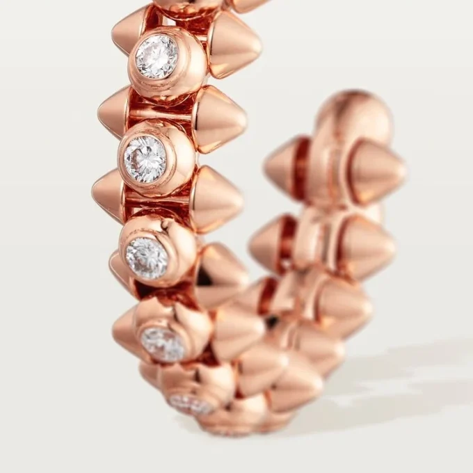 Clash De Cartier Earrings Diamonds – Rose Gold, Diamonds – Cartier Clash De Cartier Earrings Diamonds – Rose Gold, Diamonds – Cartier