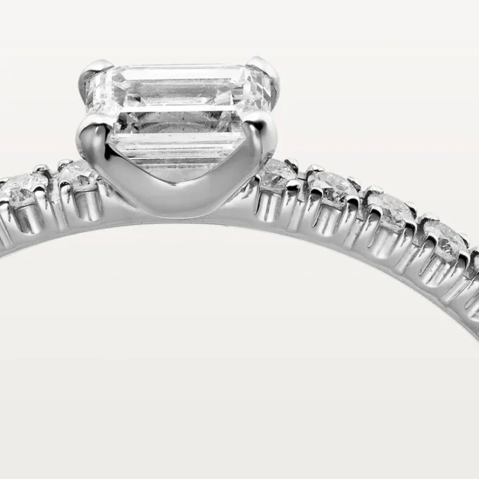 Etincelle De Cartier Ring – White Gold, Diamonds – Cartier Etincelle De Cartier Ring – White Gold, Diamonds – Cartier