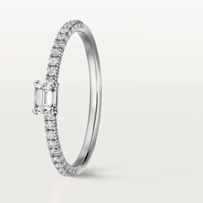 Etincelle De Cartier Ring – White Gold, Diamonds – Cartier Etincelle De Cartier Ring – White Gold, Diamonds – Cartier