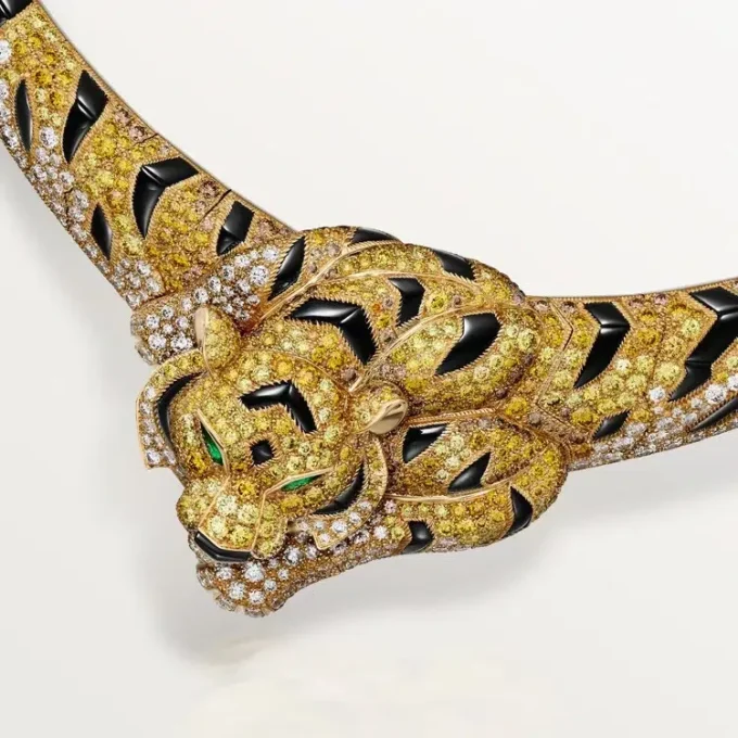 Faune Et Flore De Cartier Necklace, Yellow, Orange and Brown Diamonds, Paved