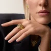 Faune Et Flore De Cartier Ring, Yellow, Orange and Brown Diamonds, Paved