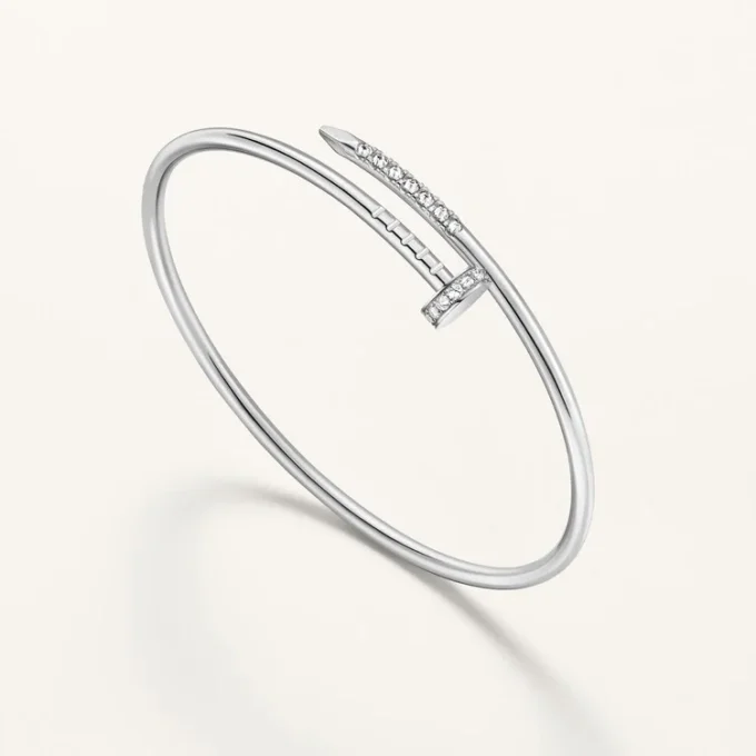 Juste Un Clou Bracelet, Small Model, Reverse-Set Diamonds
