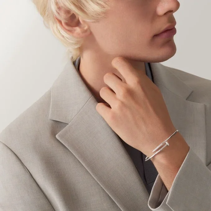 Juste Un Clou Bracelet, Small Model, Reverse-Set Diamonds