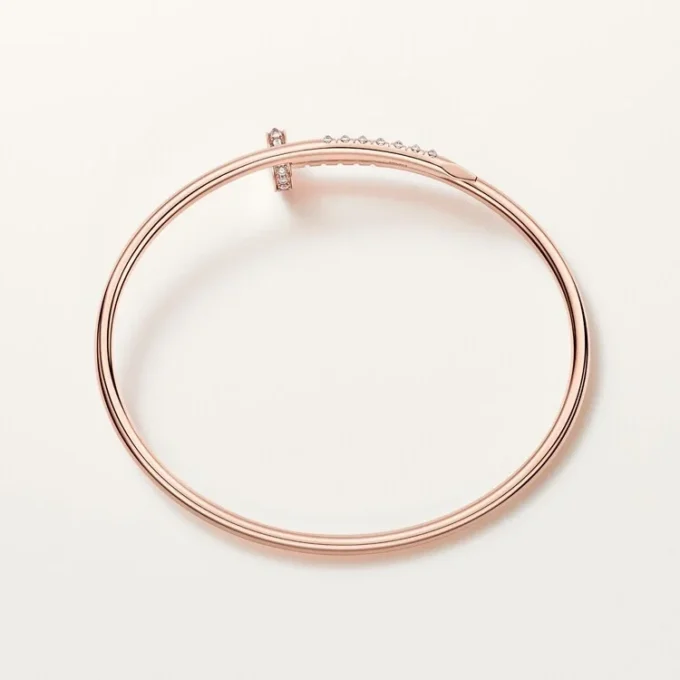 Juste Un Clou Bracelet, Small Model, Reverse-Set Diamonds