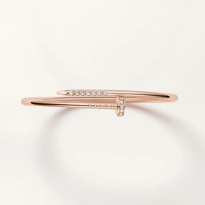 Juste Un Clou Bracelet, Small Model, Reverse-Set Diamonds