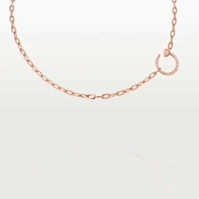 Juste Un Clou – Diamond Chain Necklace in Rose Gold | Cartier Us